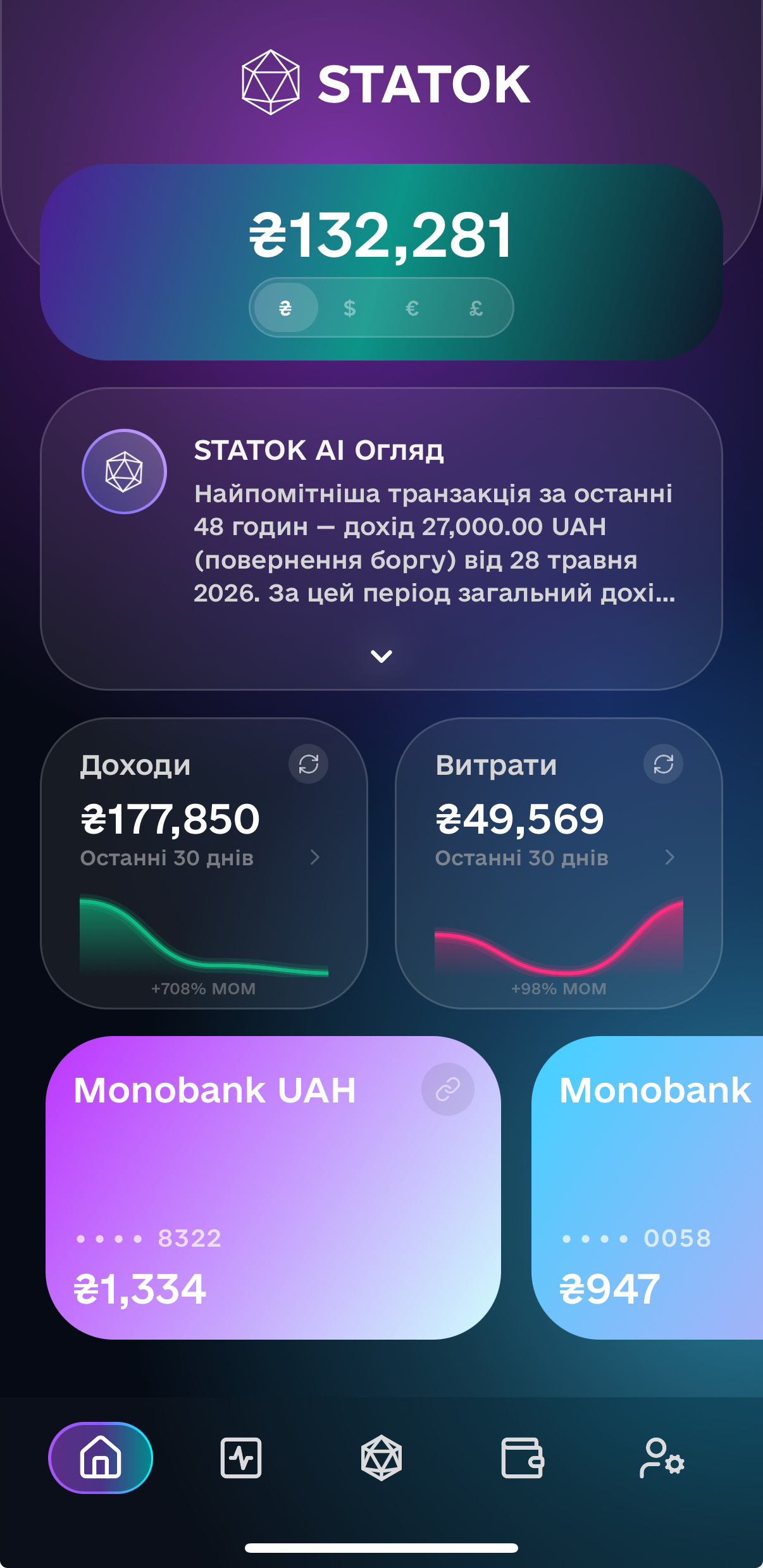 Home Screen